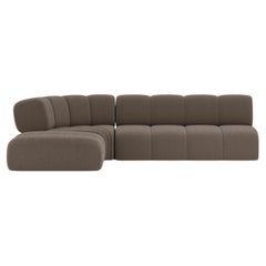 Collector Minhoca Sofa Designed by Gonçalo Campos Fabric Boucle Brown