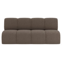 Collector Minhoca Sofa Designed by Gonçalo Campos Fabric Boucle Brown