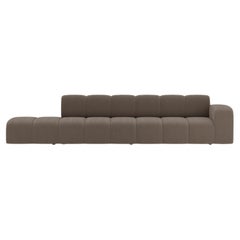 Collector Minhoca Sofa Designed by Gonçalo Campos Fabric Boucle Brown