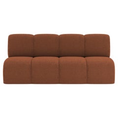 Collector Minhoca Sofa Designed by Gonçalo Campos Fabric Boucle Burnt Orange