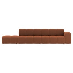 Collector Minhoca Sofa Designed by Gonçalo Campos Fabric Boucle Burnt Orange