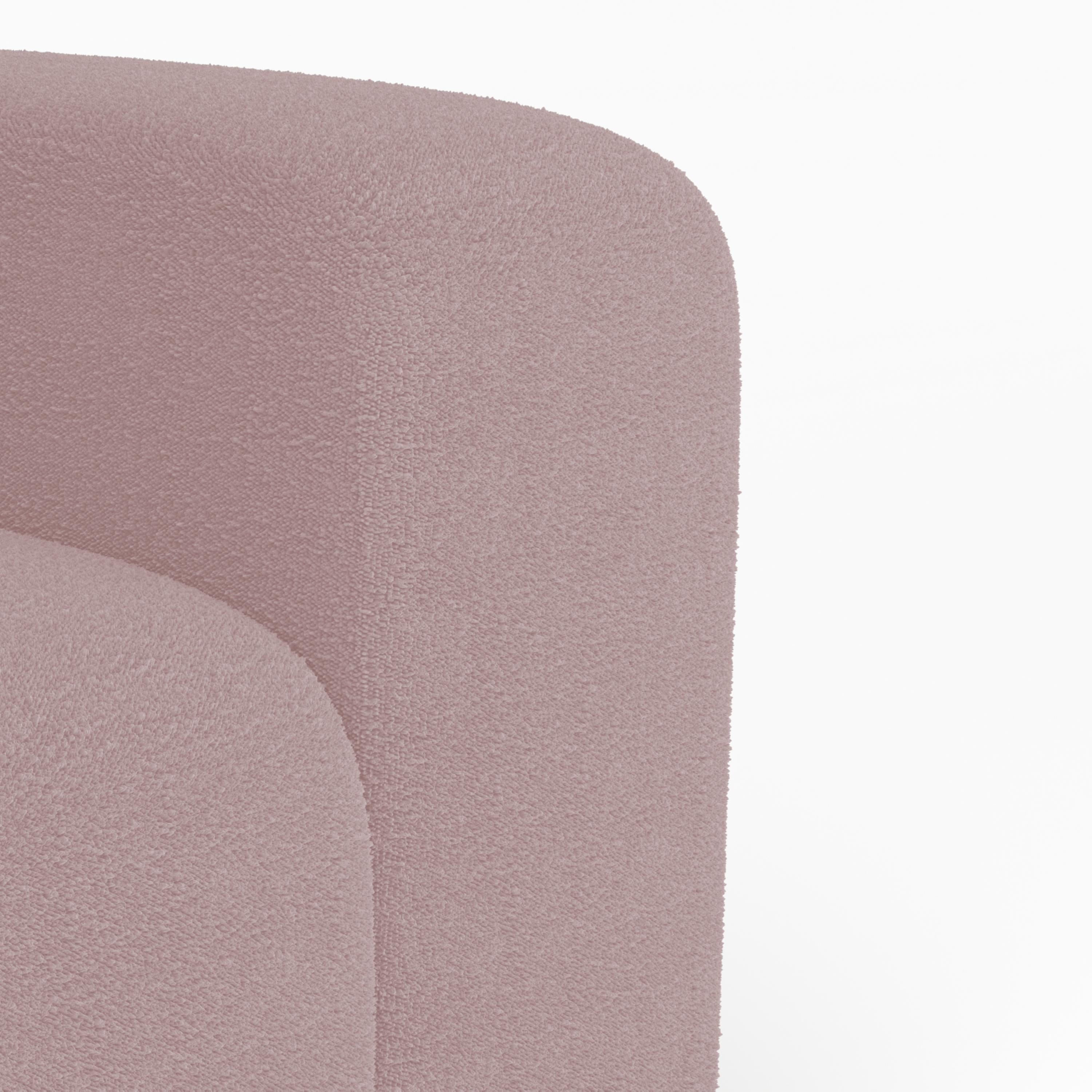 Collector Minhoca Sofa Designed by Gonçalo Campos Tessuto Boucle Burnt Pink In condizioni Nuovo in vendita a Castelo da Maia, PT