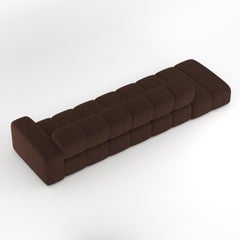 Collector Minhoca Sofa Designed by Gonçalo Campos Fabric Boucle Dark Brown