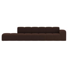Collector Minhoca Sofa Designed by Gonçalo Campos Fabric Boucle Dark Brown