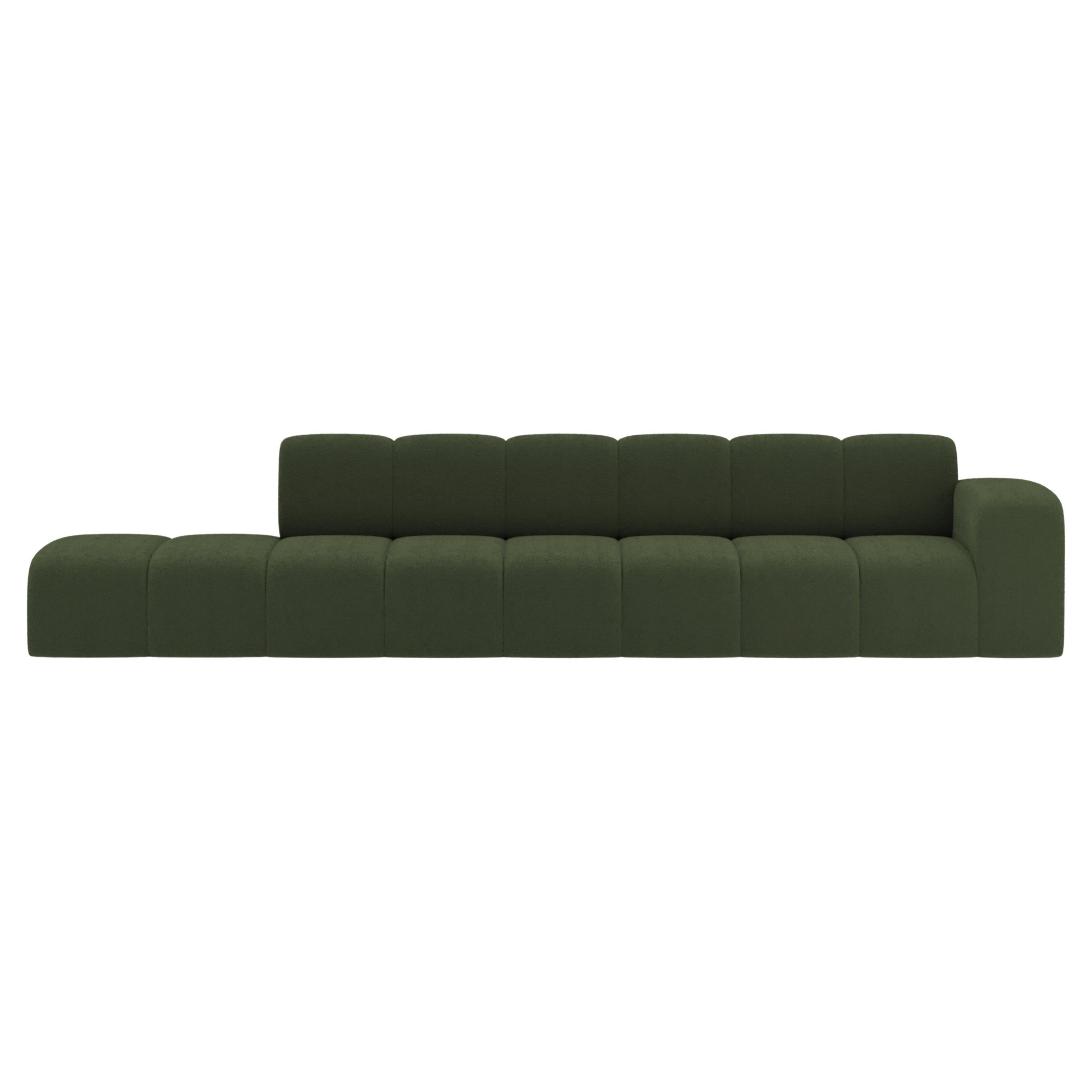 Collector Canapé Minhoca Design/One Tissu Boucle Vert foncé