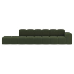 Collector Minhoca Sofa Designed by Gonçalo Campos Fabric Boucle Dark Green