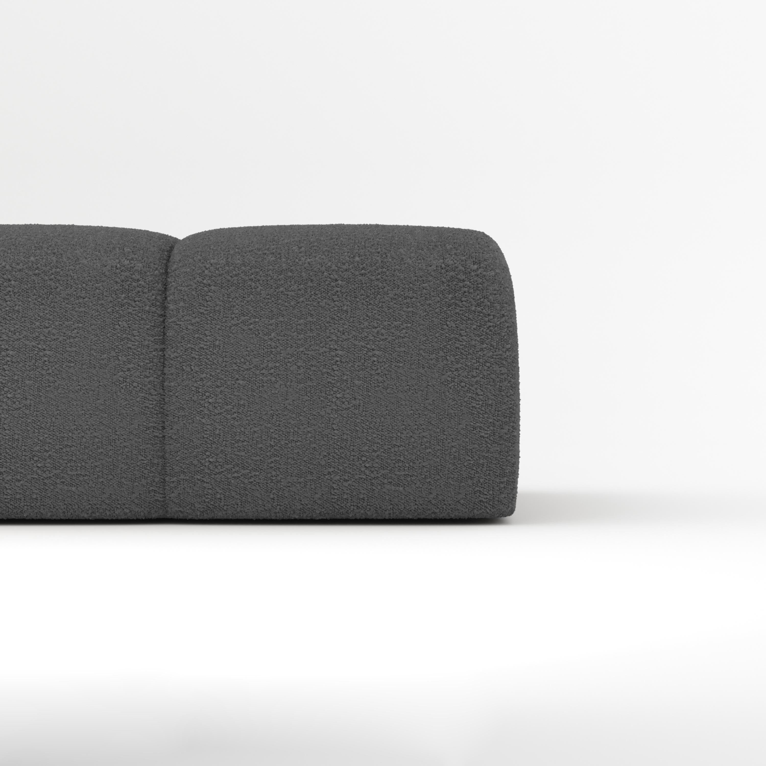 Portugais Collector Canapé Minhoca Design/One Tissu Boucle Gris foncé en vente