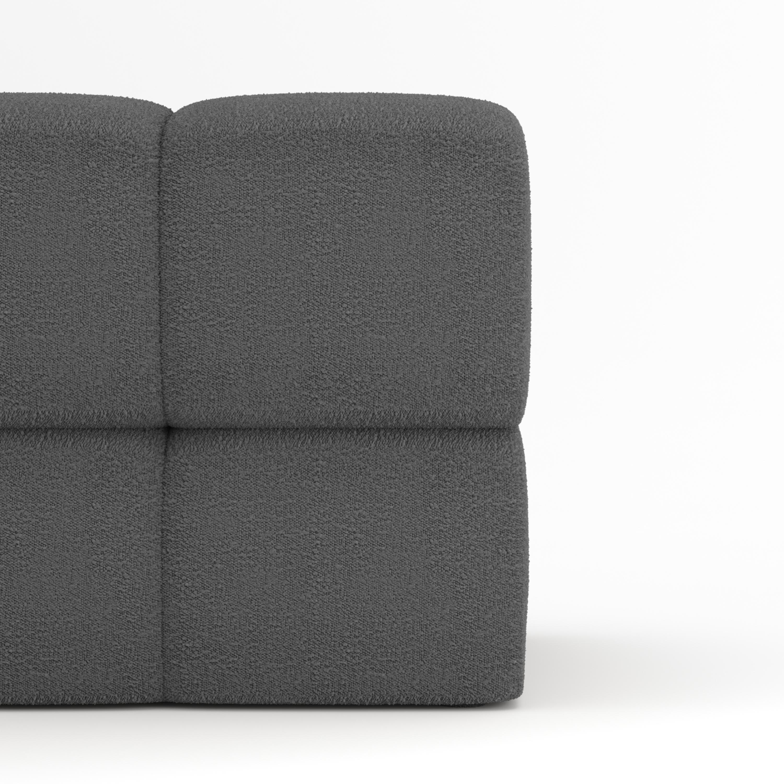 Portugais Collector Canapé Minhoca Design/One Tissu Boucle Gris foncé en vente