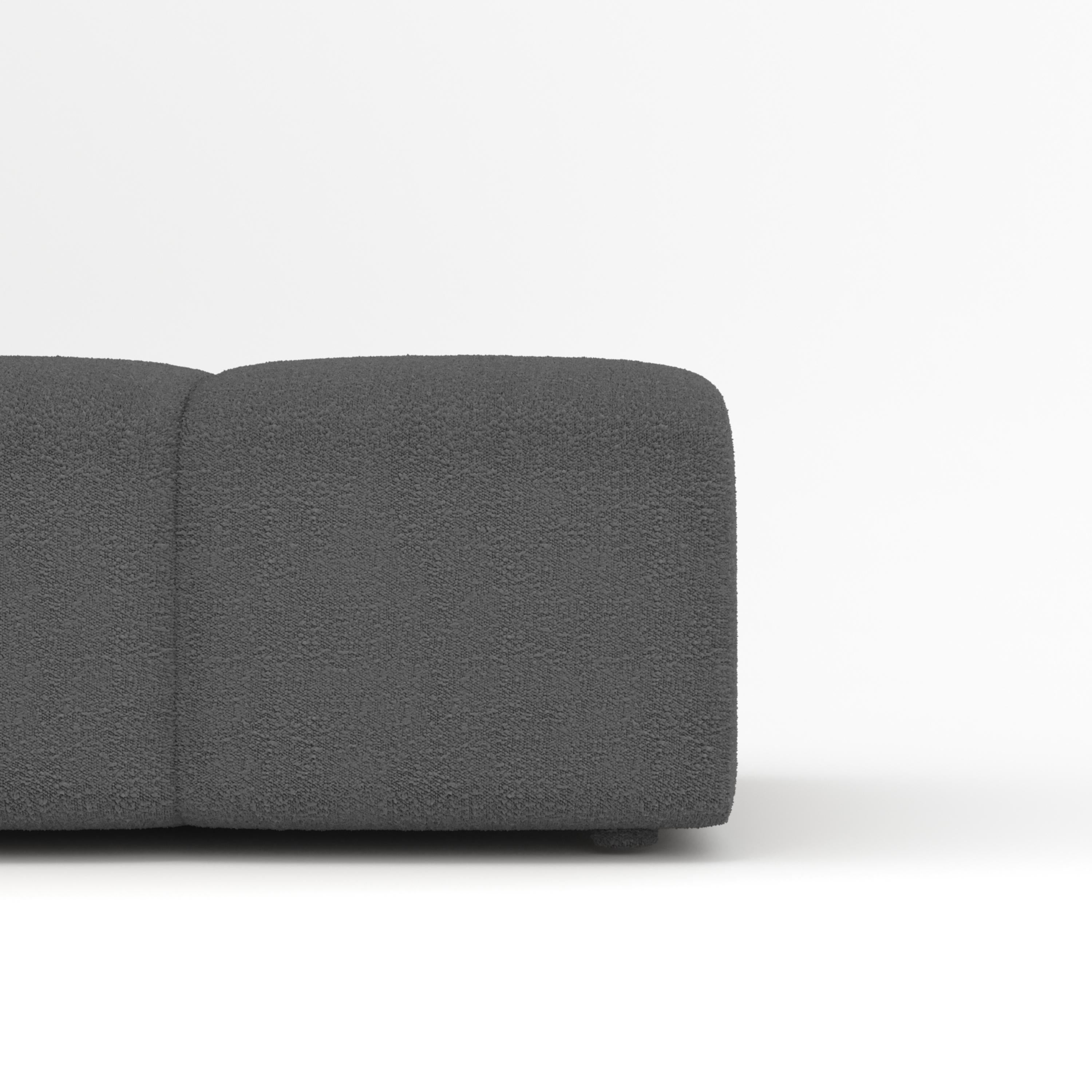 Portugais Collector Canapé Minhoca Design/One Tissu Boucle Gris foncé en vente