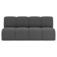 Collector Minhoca Sofa Designed by Gonçalo Campos Fabric Boucle Dark Grey