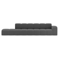 Collector Minhoca Sofa Designed by Gonçalo Campos Fabric Boucle Dark Grey