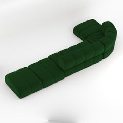 Collector Meander Sofa Designed by Gonçalo Campos Fabric Boucle Green