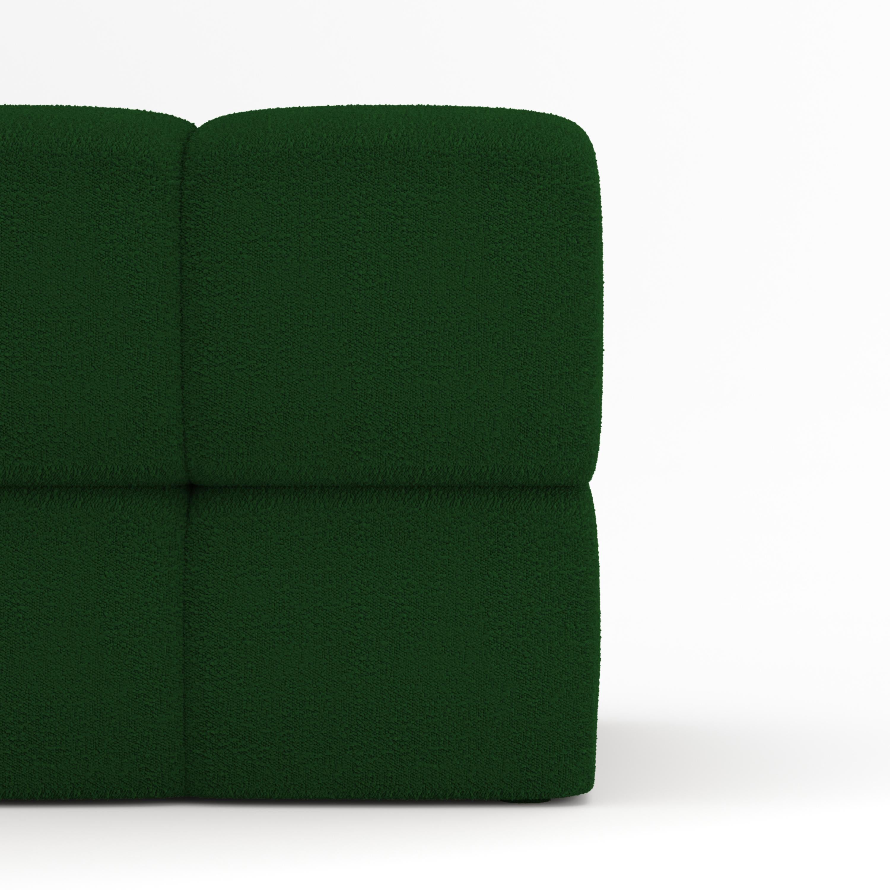Portugais Collector Canapé Minhoca Design/One Tissu Boucle Vert en vente