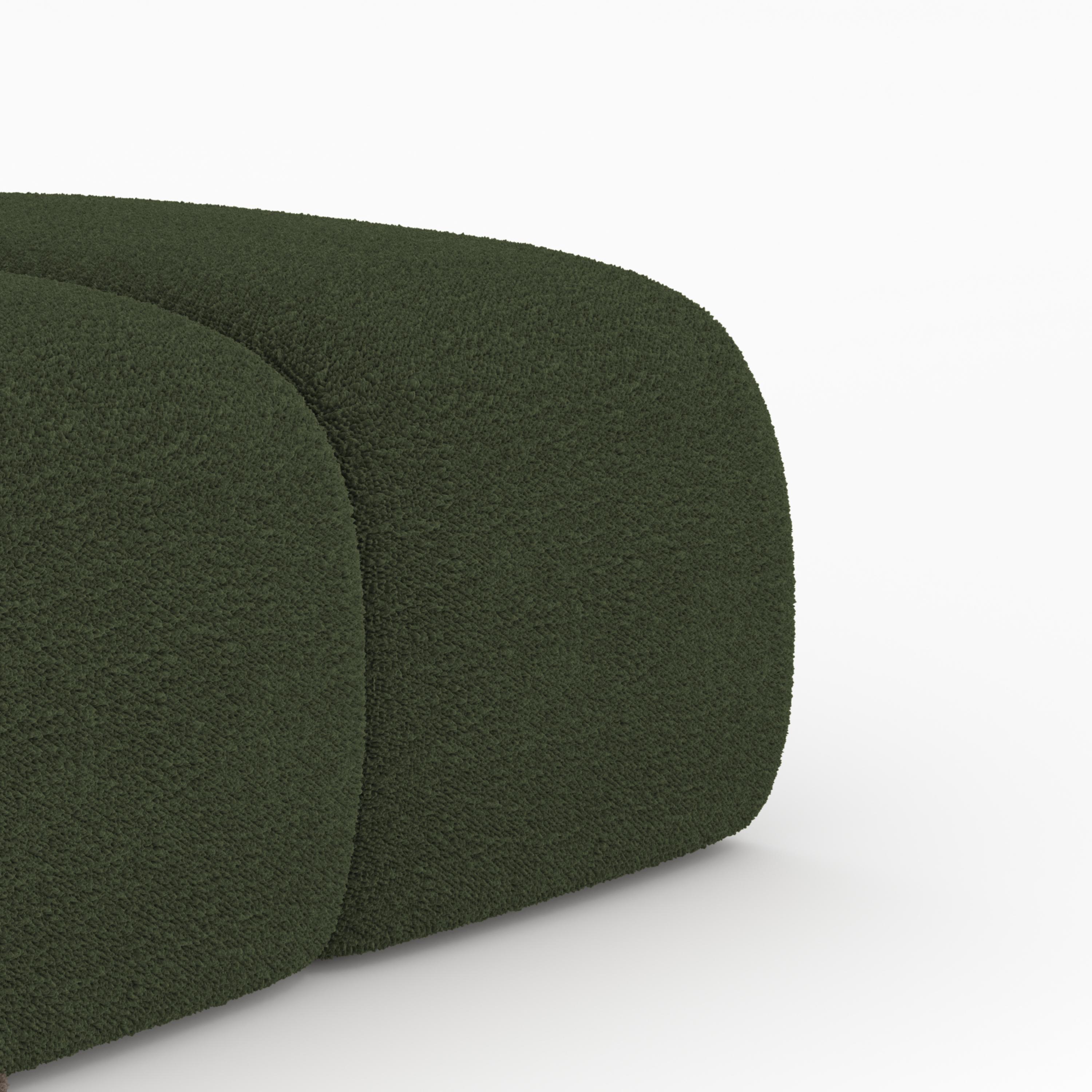 Collector Canapé Minhoca Design/One Tissu Boucle Vert Neuf - En vente à Castelo da Maia, PT