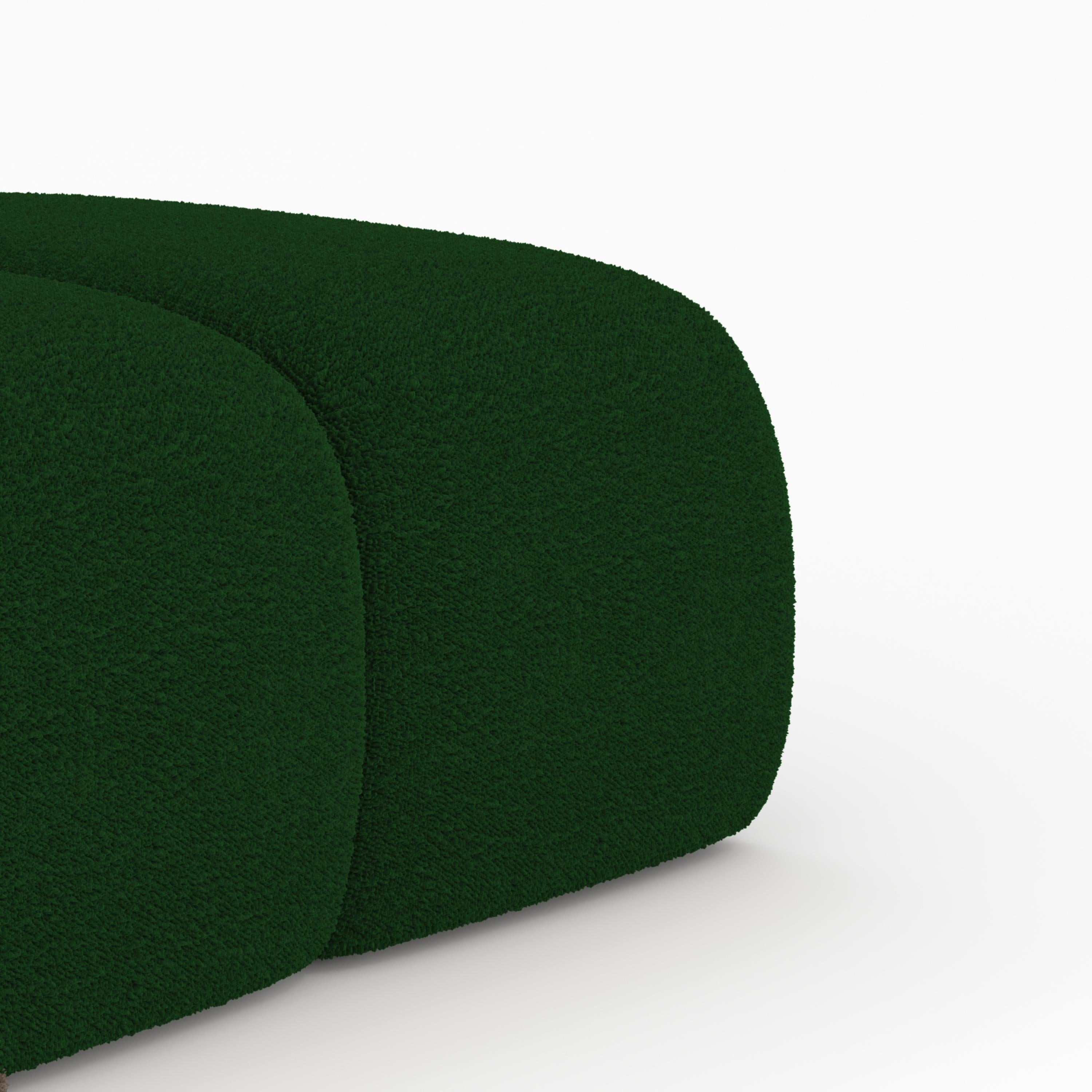 Collector Canapé Minhoca Design/One Tissu Boucle Vert Neuf - En vente à Castelo da Maia, PT
