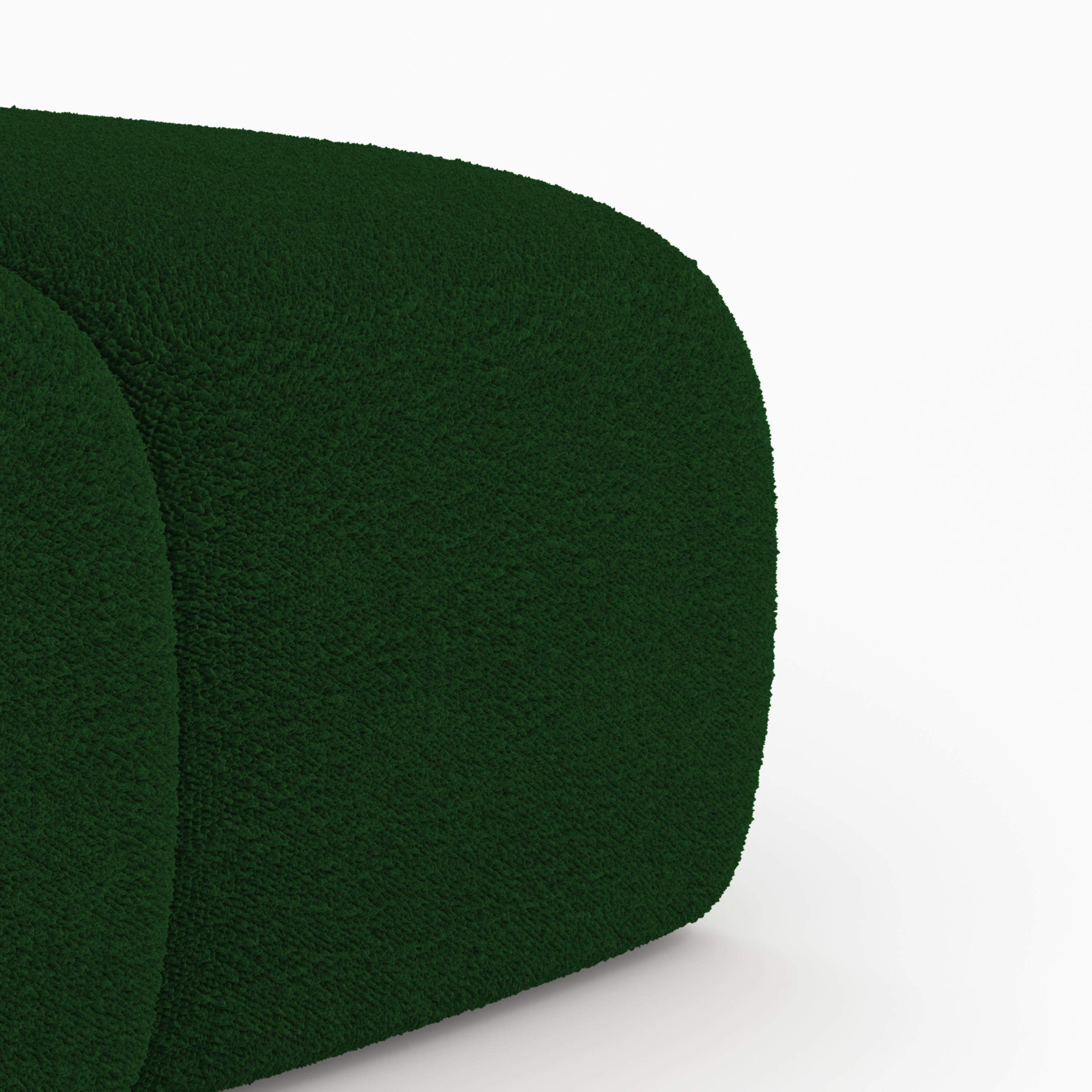 Collector Canapé Minhoca Design/One Tissu Boucle Vert Neuf - En vente à Castelo da Maia, PT