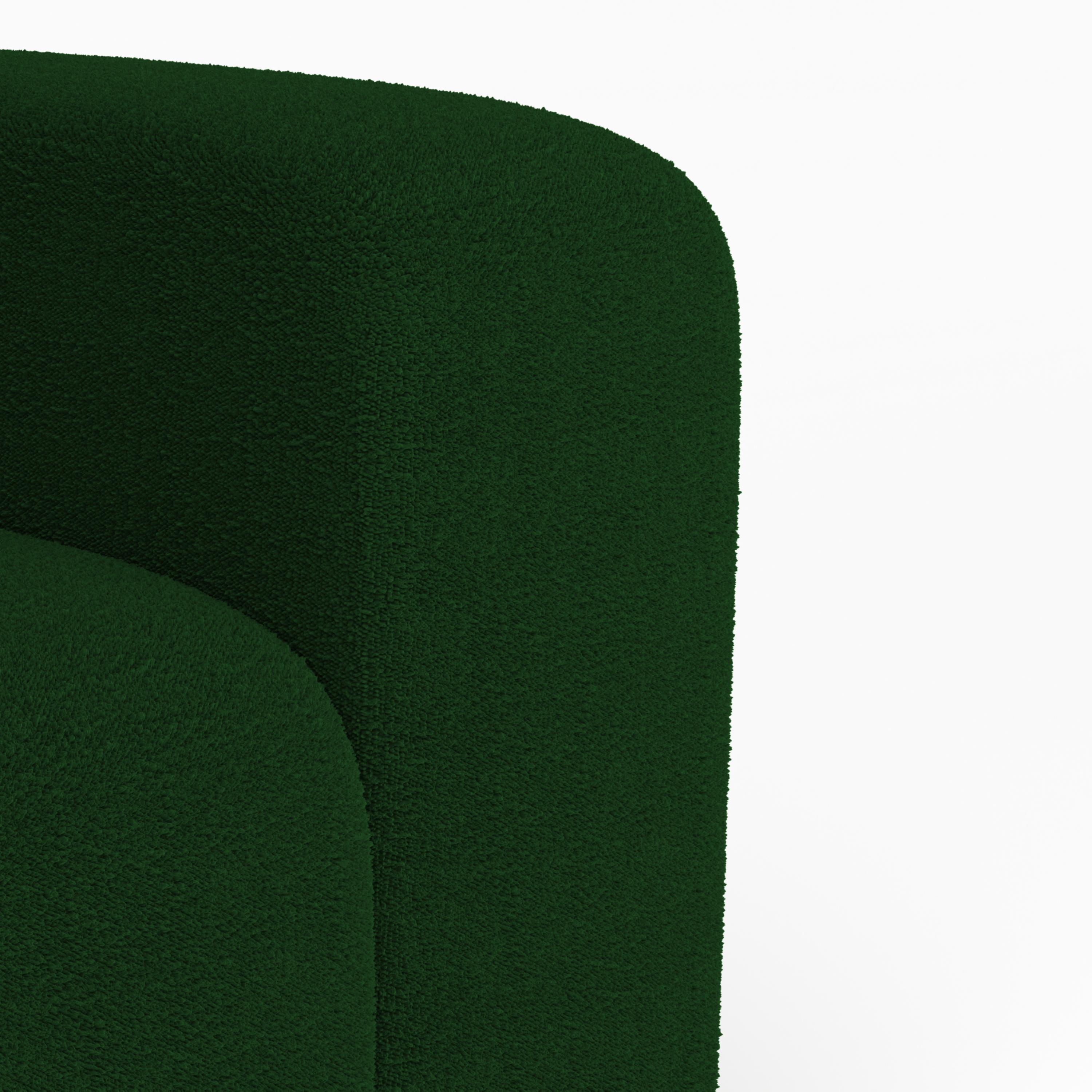 Collector Canapé Minhoca Design/One Tissu Boucle Vert Neuf - En vente à Castelo da Maia, PT