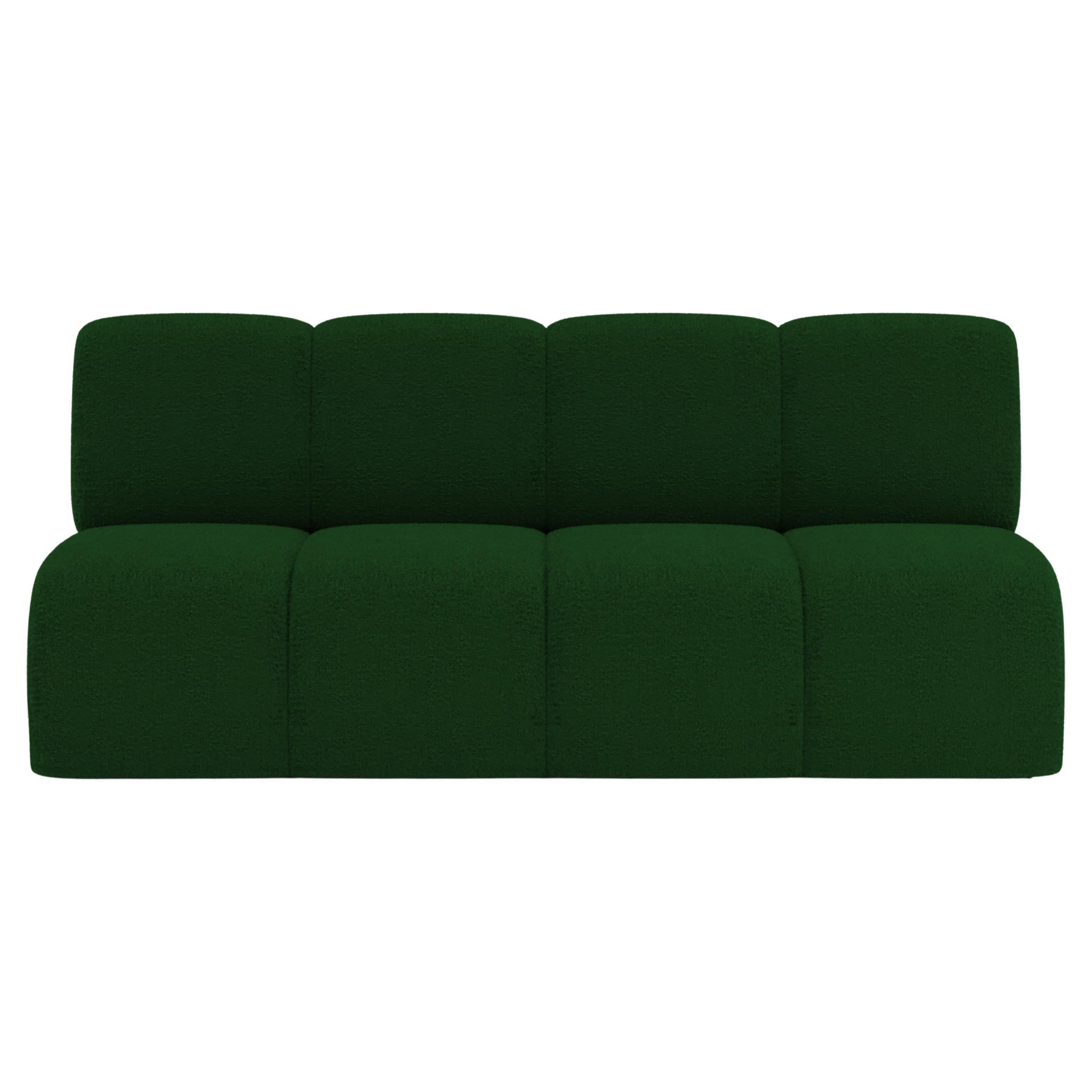 Collector Canapé Minhoca Design/One Tissu Boucle Vert