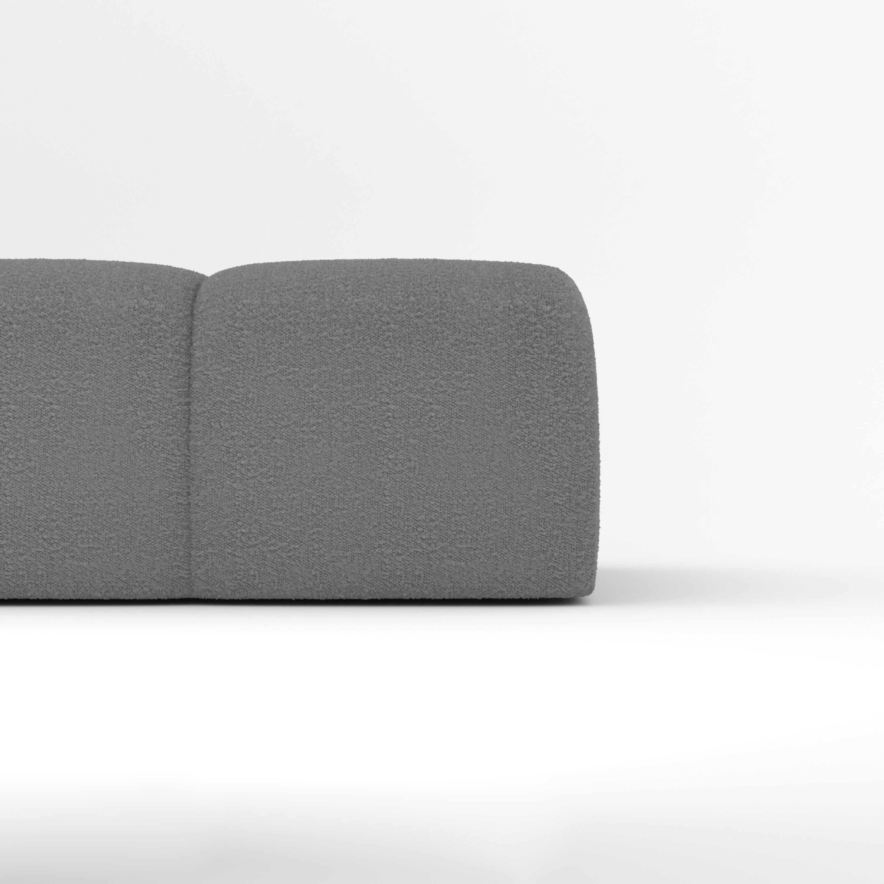 Portugais Collector Canapé Minhoca Design/One Tissu Boucle Gris en vente