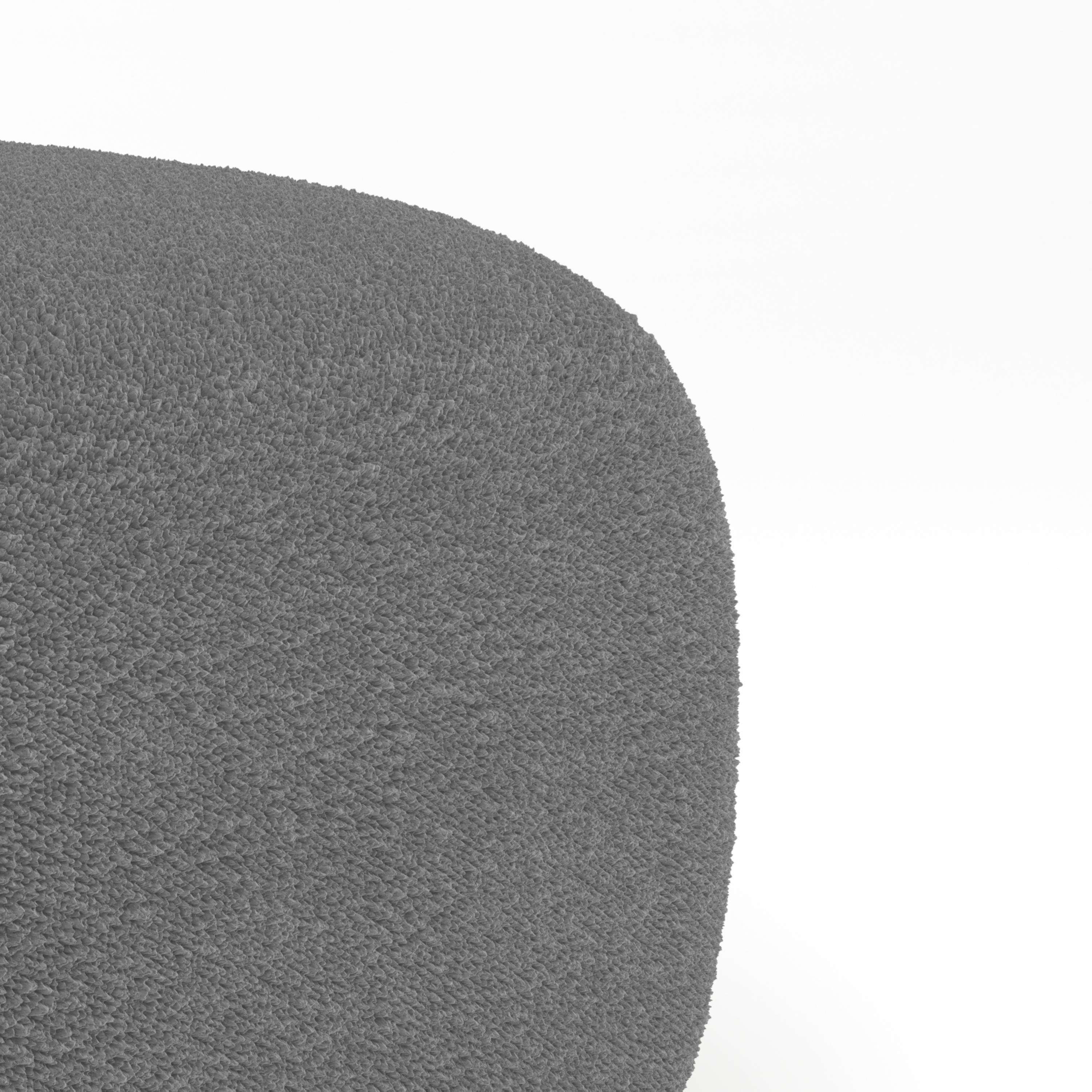 Portugais Collector Canapé Minhoca Design/One Tissu Boucle Gris en vente