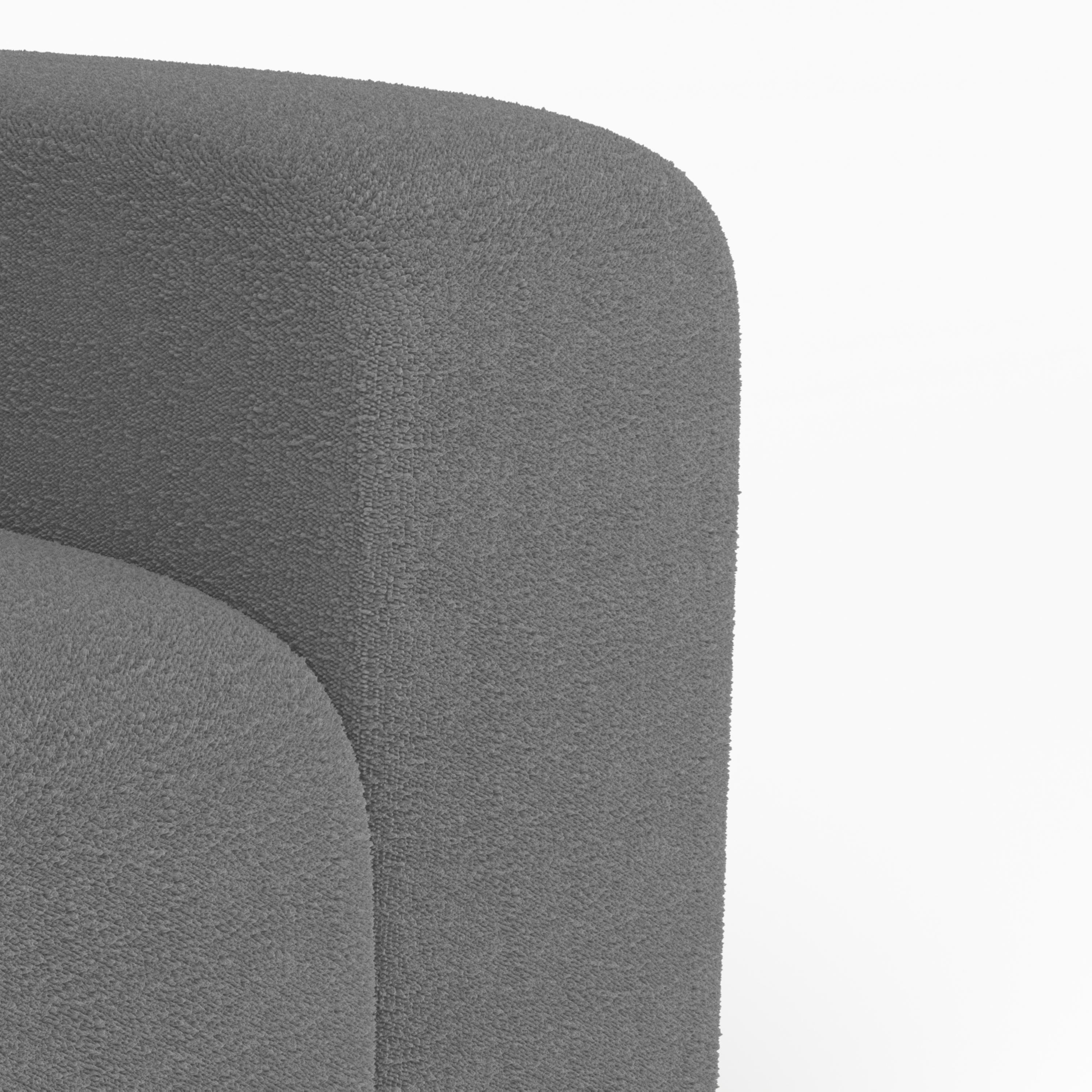 Collector Minhoca Sofa Designed by Gonçalo Campos Fabric Boucle Grey In New Condition For Sale In Castelo da Maia, PT