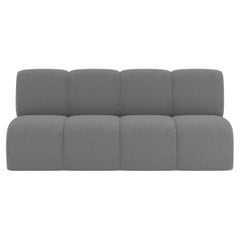 Collector Minhoca Sofa Designed by Gonçalo Campos Fabric Boucle Grey