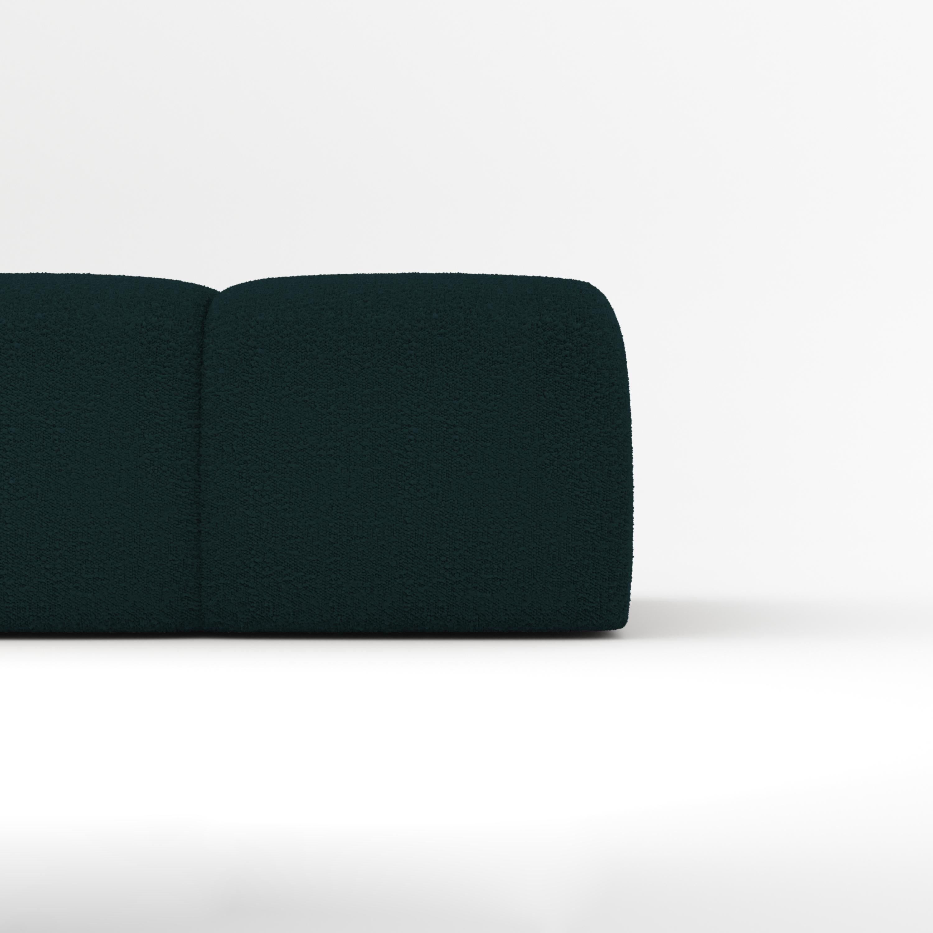 Collector Minhoca Sofa Designed by Gonçalo Campos Fabric Boucle Midnight Blue In New Condition For Sale In Castelo da Maia, PT