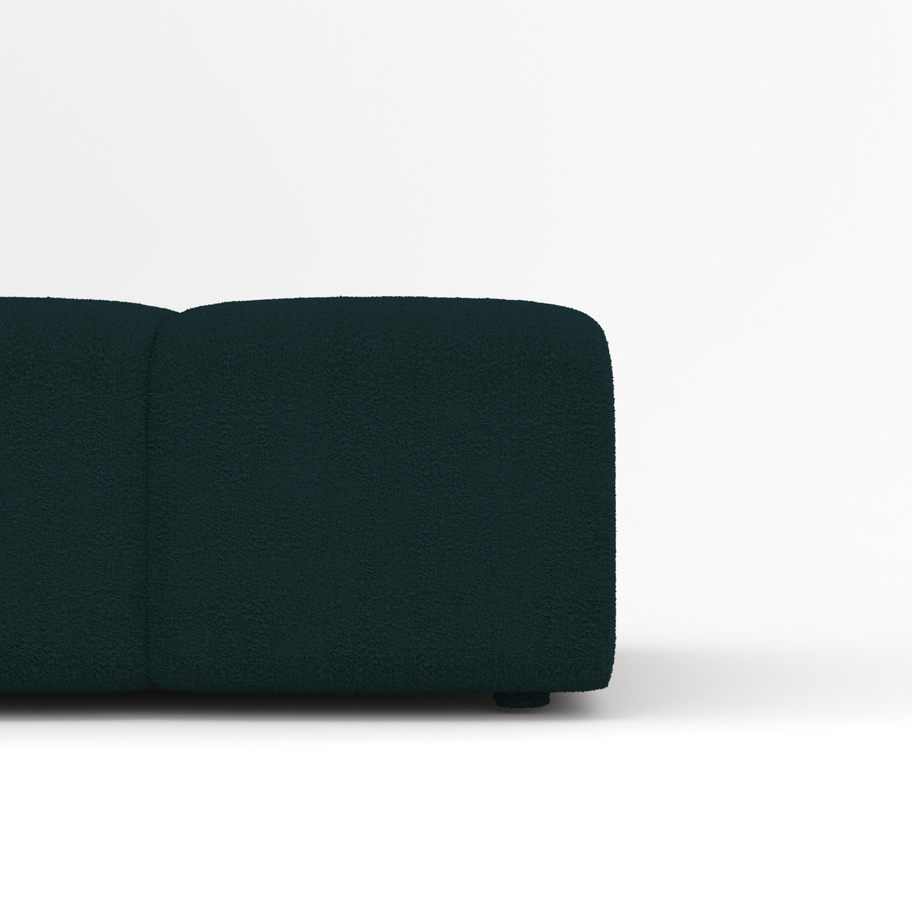 Collector Minhoca Sofa Designed by Gonçalo Campos Fabric Boucle Midnight Blue In New Condition For Sale In Castelo da Maia, PT