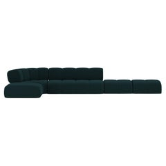 Collector Minhoca Sofa Designed by Gonçalo Campos Fabric Boucle Midnight Blue