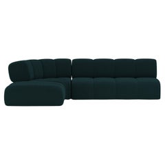 Collector Minhoca Sofa Designed by Gonçalo Campos Fabric Boucle Midnight Blue