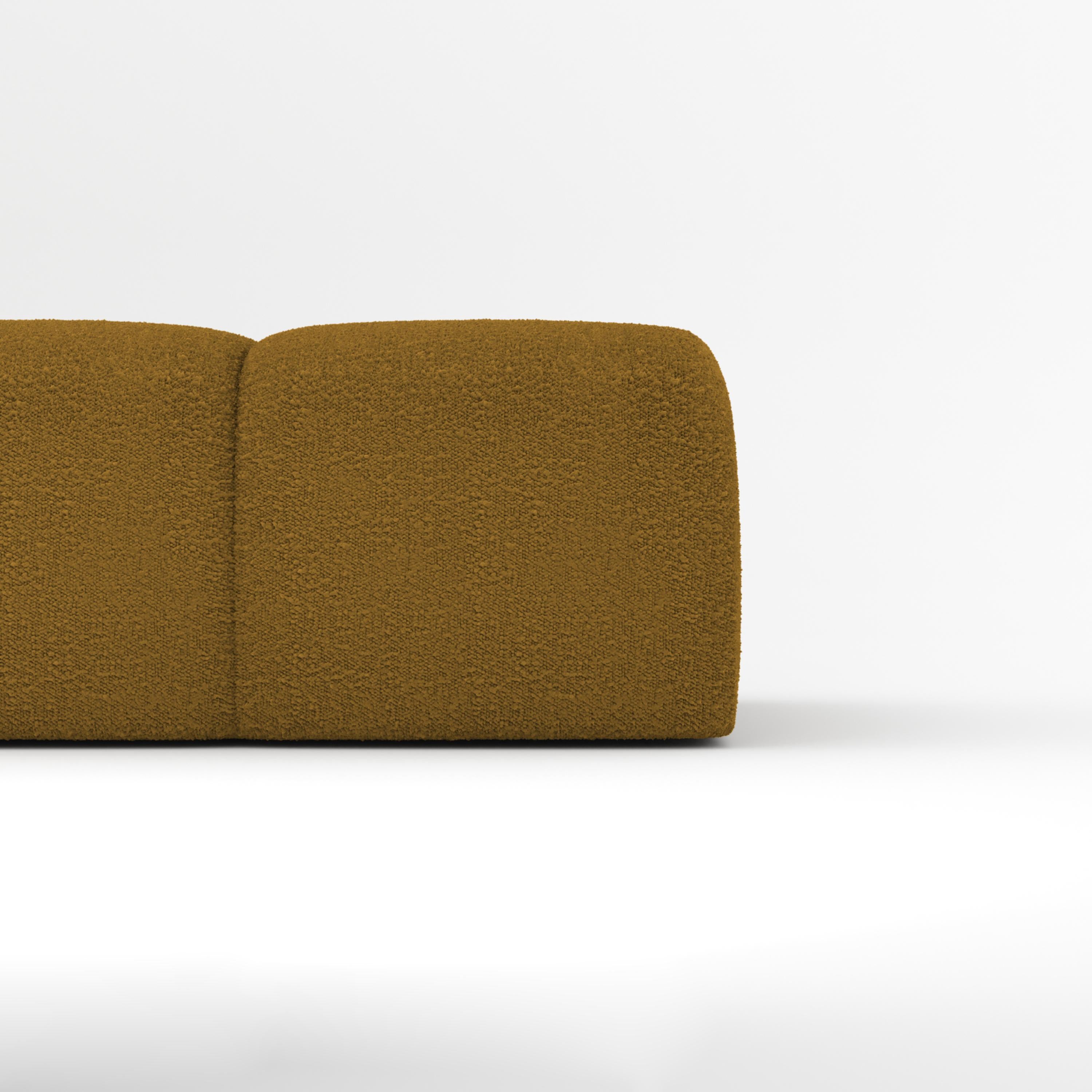 Collector Canapé Minhoca Design/One Tissu Boucle Mustard Neuf - En vente à Castelo da Maia, PT