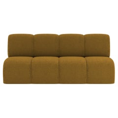 Collector Minhoca Sofa Designed by Gonçalo Campos Fabric Boucle Mustard