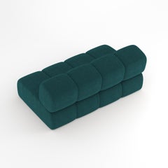Collector Meander Sofa Designed by Gonçalo Campos Fabric Boucle Ocean Blue