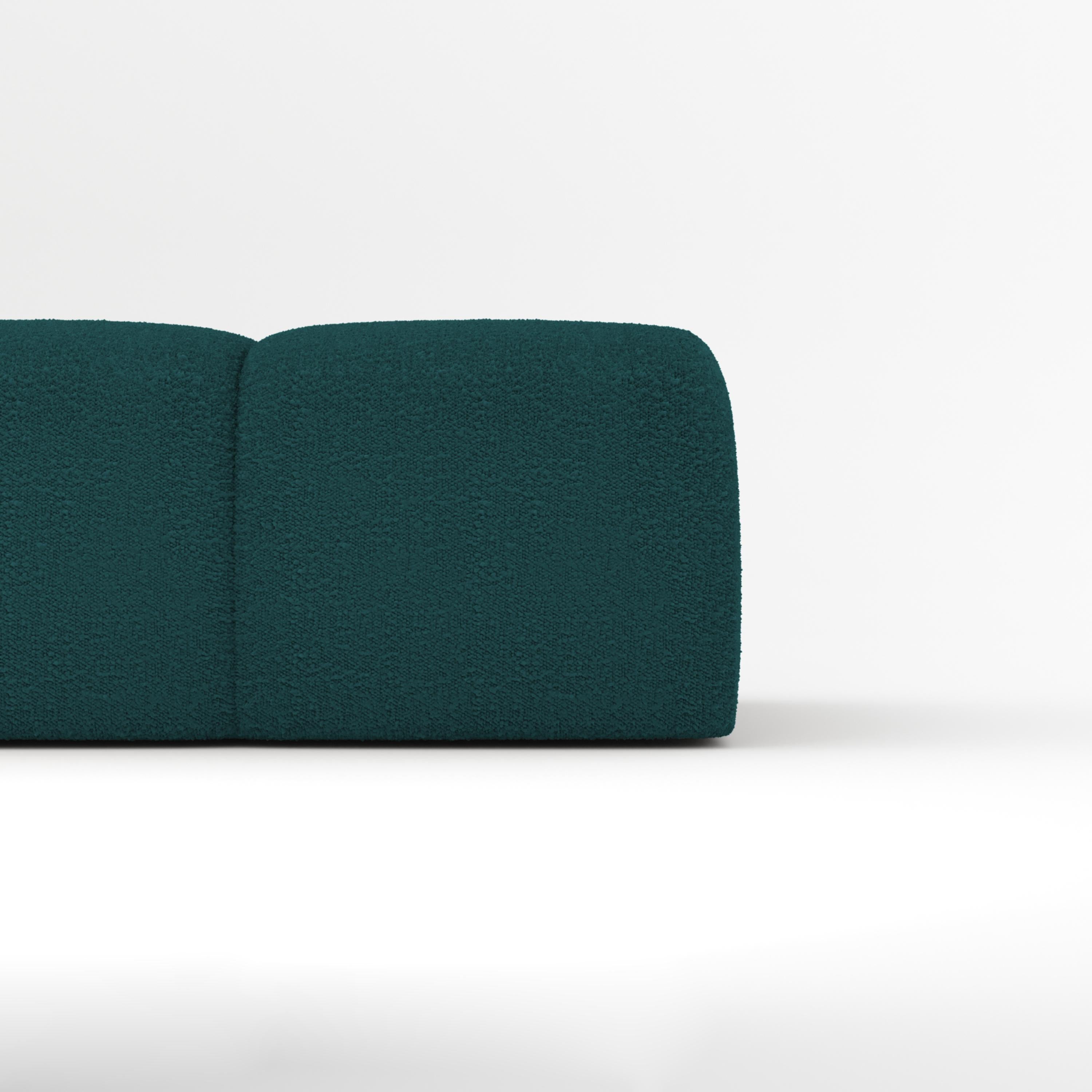 Collector Minhoca Sofa Designed by Gonçalo Campos Fabric Boucle Ocean Blue In New Condition For Sale In Castelo da Maia, PT