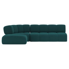 Collector Minhoca Sofa Designed by Gonçalo Campos Fabric Boucle Ocean Blue