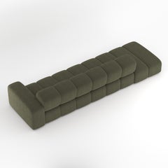 Collector Meander Sofa Designed by Gonçalo Campos Fabric Boucle Olive