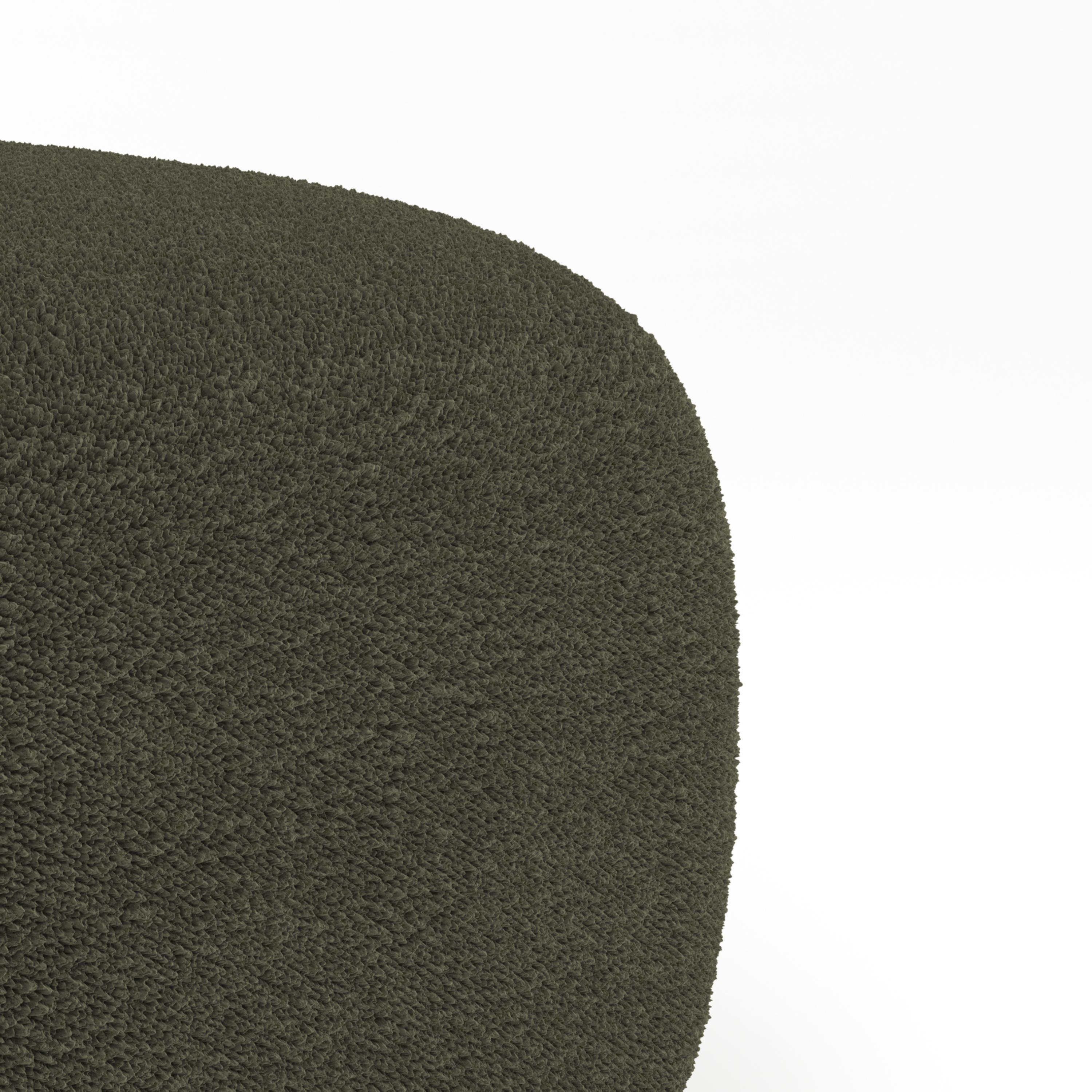 Portugais Collector Canapé Minhoca Am designs by Gonçalo Campos Fabric Boucle Olive en vente