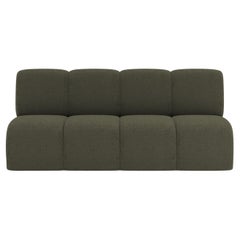 Collector Minhoca Sofa Designed by Gonçalo Campos Fabric Boucle Olive