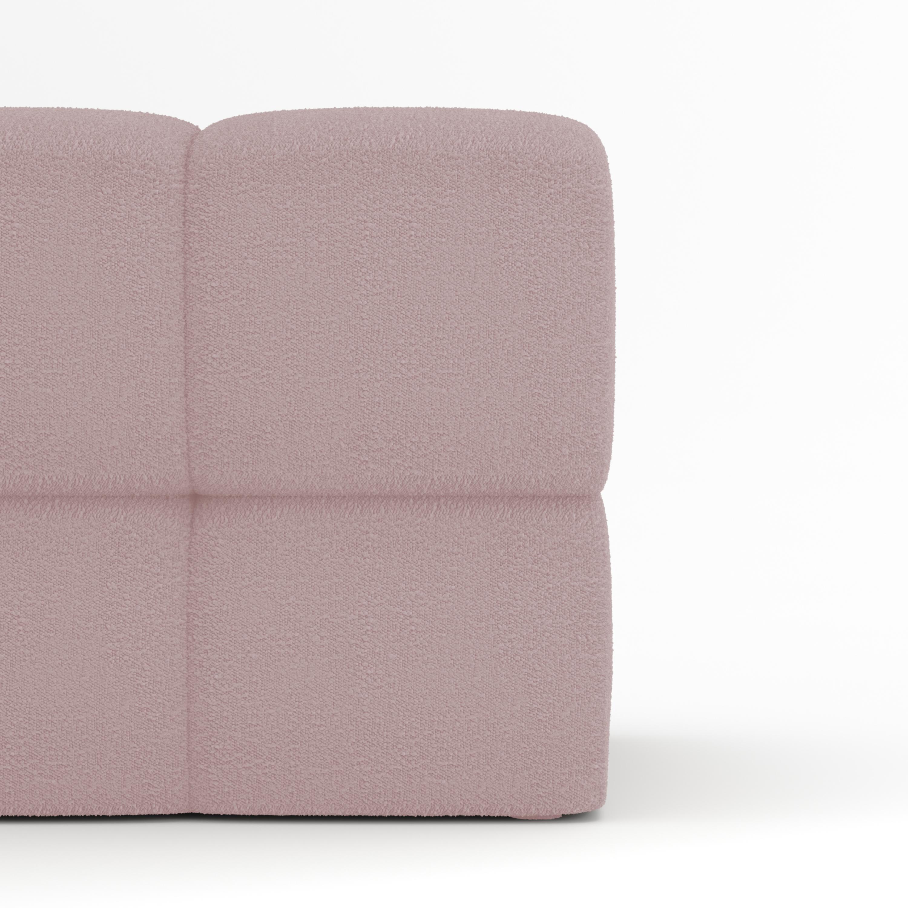Collector Minhoca Sofa Designed by Gonçalo Campos Fabric Boucle Pink In New Condition For Sale In Castelo da Maia, PT