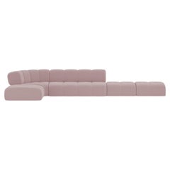 Collector Minhoca Sofa Designed by Gonçalo Campos Fabric Boucle Pink