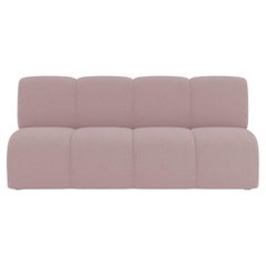 Collector Minhoca Sofa Designed by Gonçalo Campos Fabric Boucle Pink