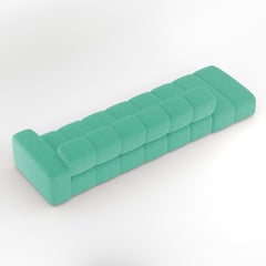 Collector Meander Sofa Designed by Gonçalo Campos Fabric Boucle Teal