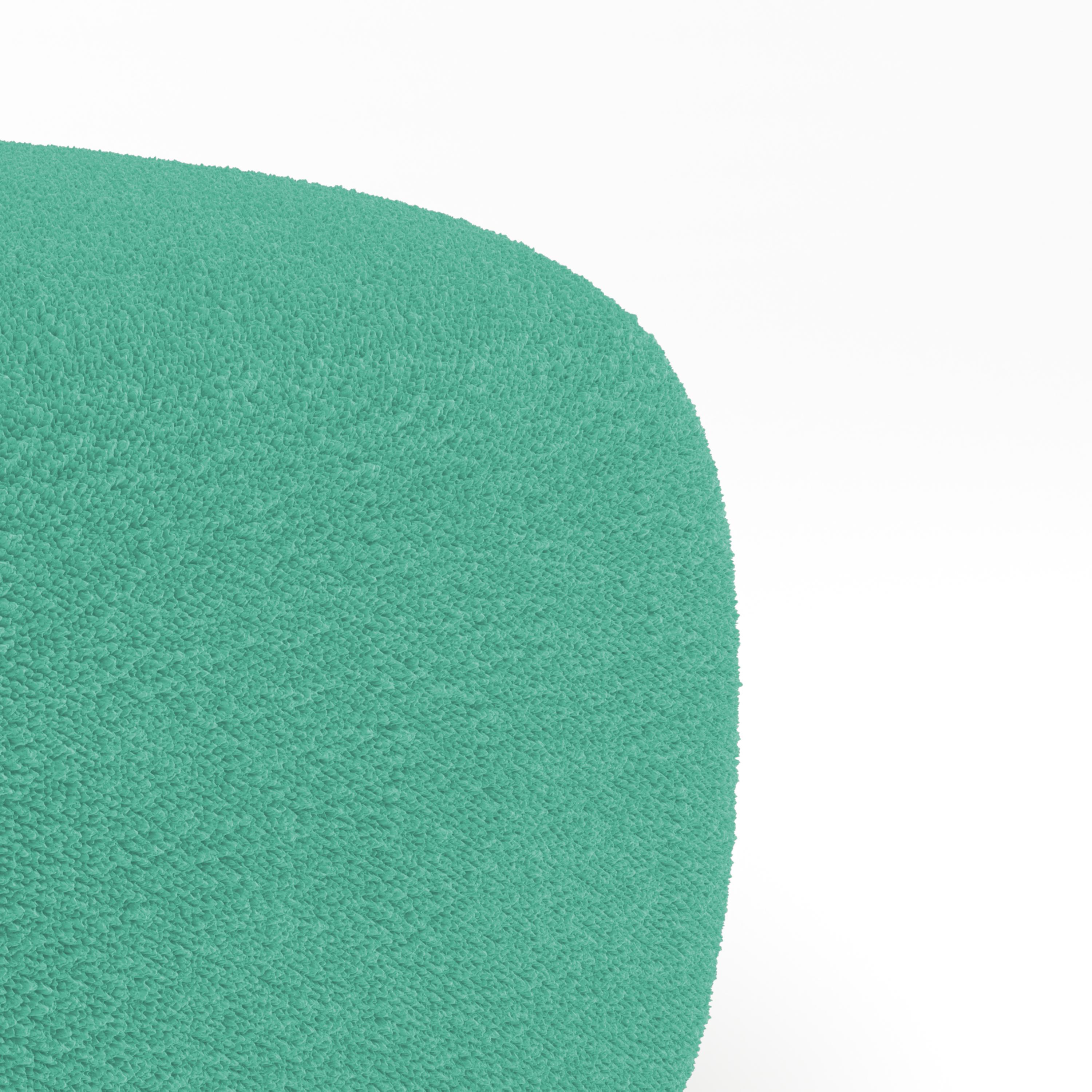 Collector Minhoca Sofa Designed by Gonçalo Campos Fabric Boucle Teal In New Condition For Sale In Castelo da Maia, PT