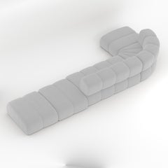 Collector Meander Sofa Designed by Gonçalo Campos Fabric Boucle White