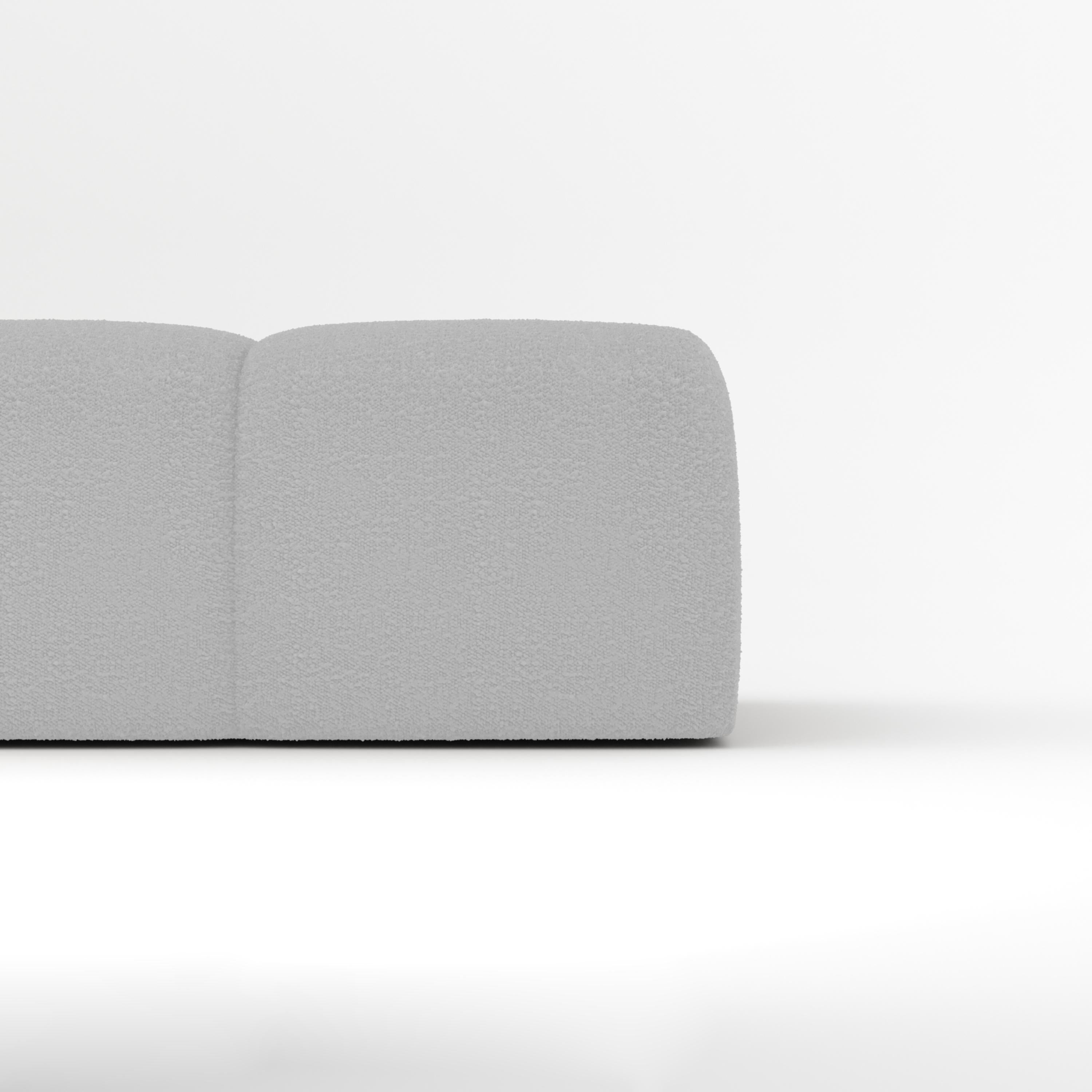 Portugais Collector Canapé Minhoca Design/One Tissu Boucle Blanc en vente