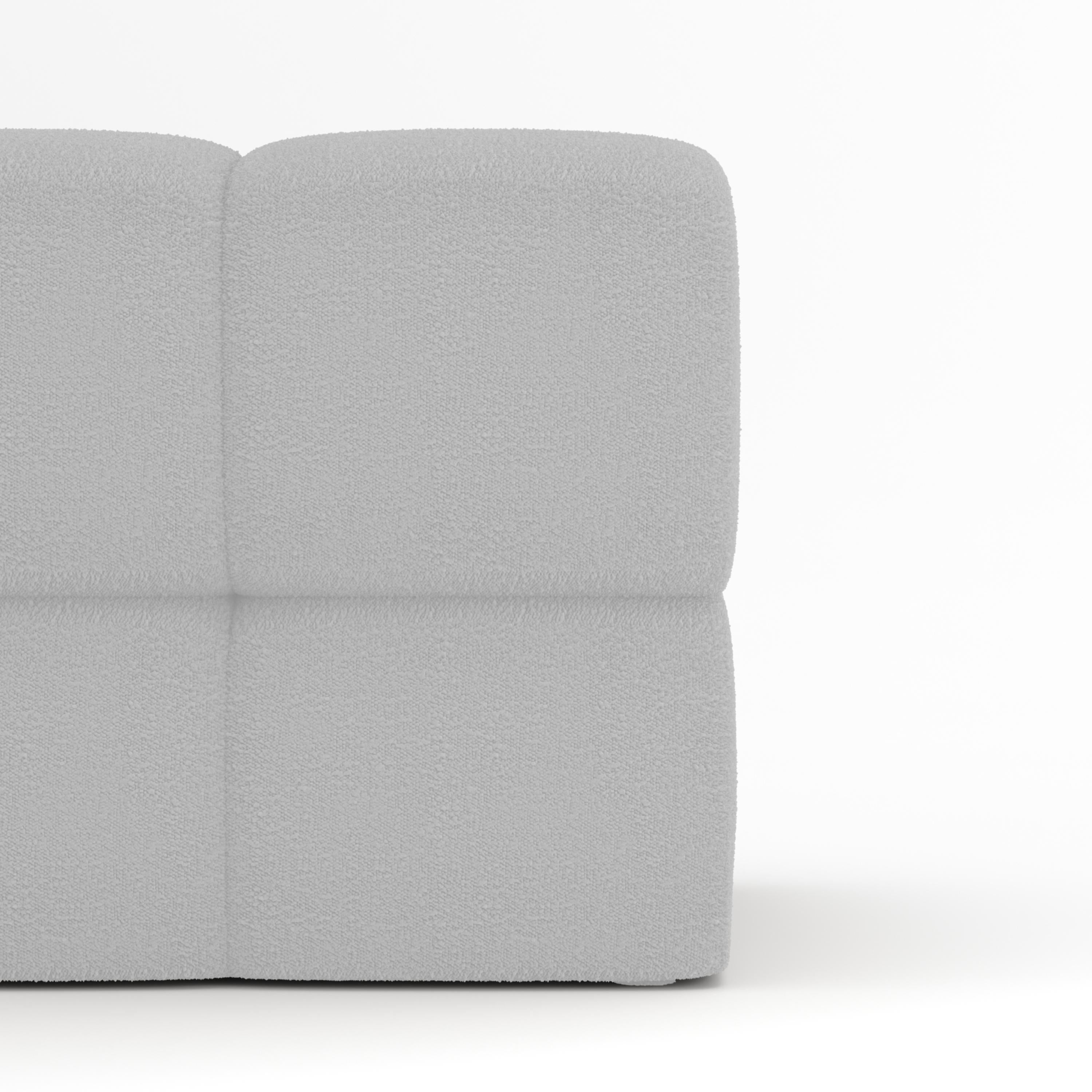 Portugais Collector Canapé Minhoca Design/One Tissu Boucle Blanc en vente