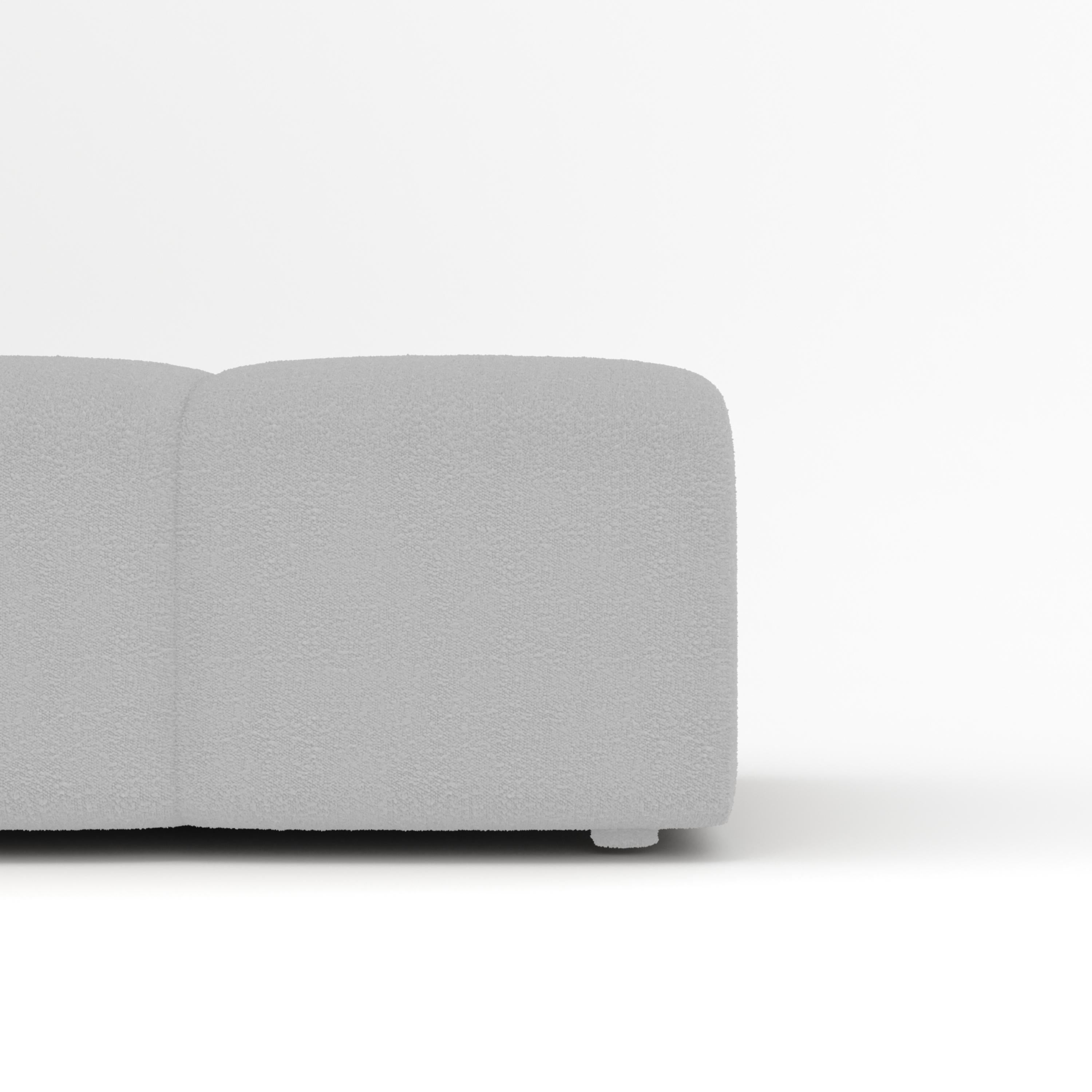 Collector Minhoca Sofa entworfen von Gonçalo Campos Stoff Boucle Weiß (Portugiesisch) im Angebot