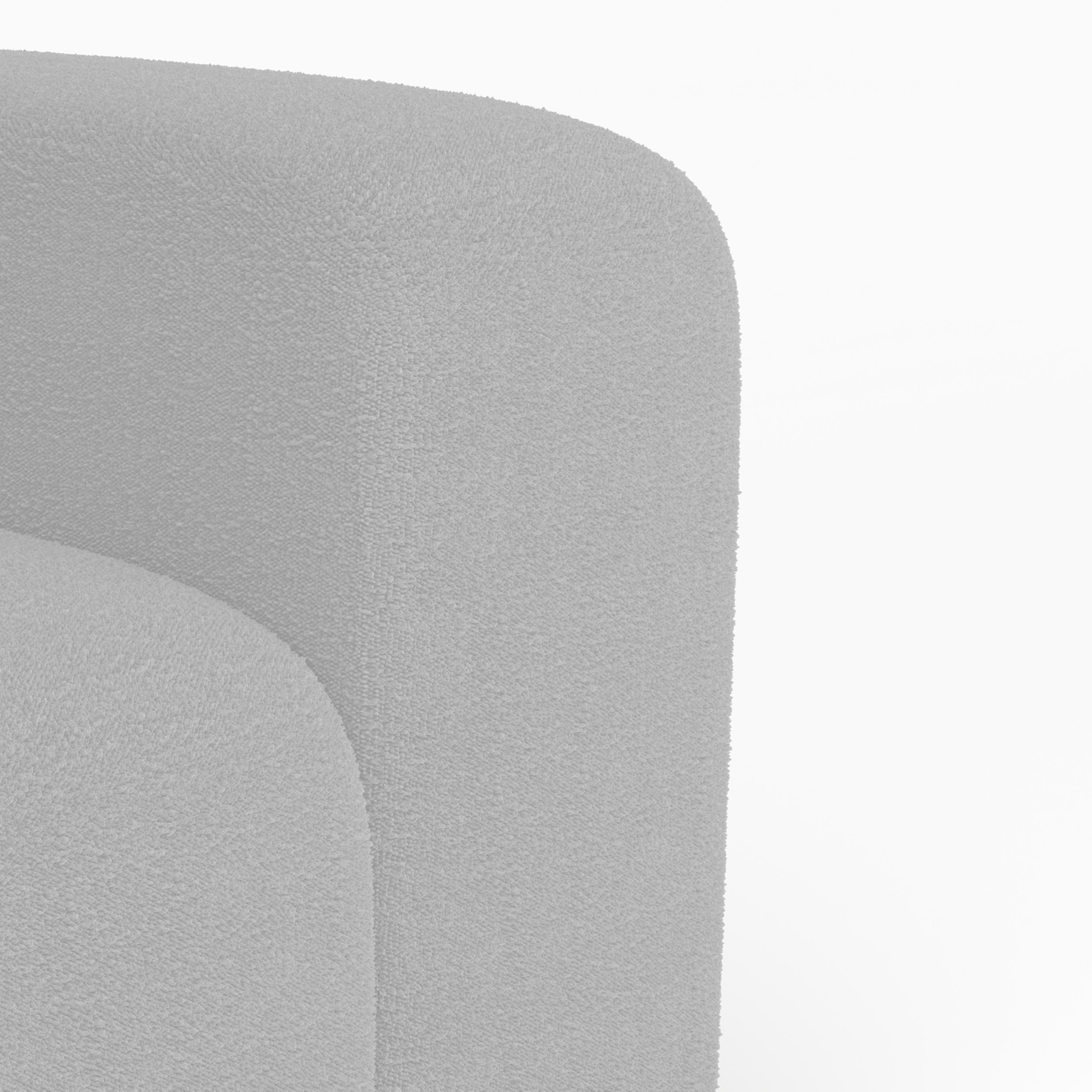 Collector Minhoca Sofa entworfen von Gonçalo Campos Stoff Boucle Weiß im Zustand „Neu“ im Angebot in Castelo da Maia, PT