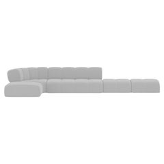 Collector Minhoca Sofa Designed by Gonçalo Campos Fabric Boucle White
