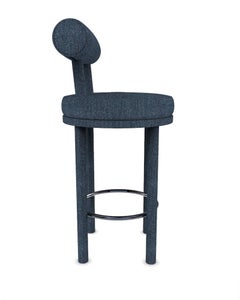 Collector Moca Bar Chair Upholstered Outdoor Dark Seafoam Fabric by Studio Rig